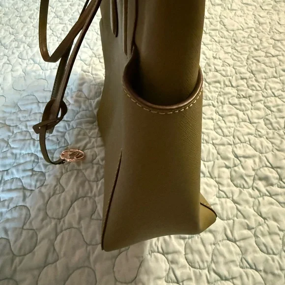 Michael Kors Green Tote with Gold Details
